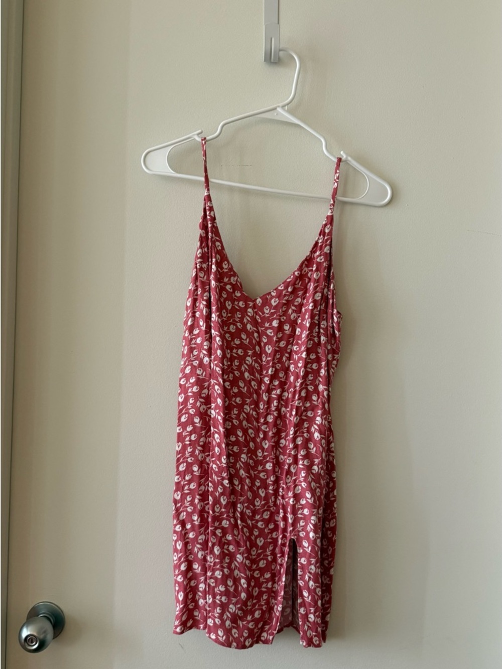Reformation Red Floral Mini Dress